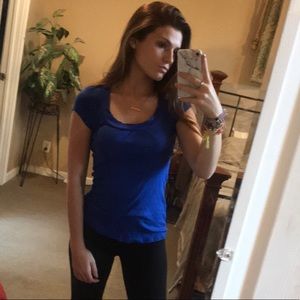 EXPRESS dark blue short sleeve